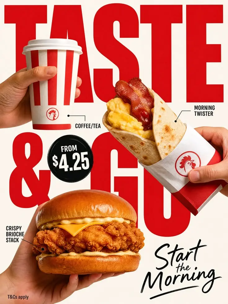 Taste & Go – Breakfast Combo Promo Poster.webp