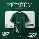 Minimal Green T-Shirt Poster Design _ Premium Streetwear Fashion Ad Inspiration.webp